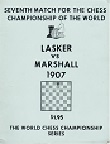 1907 - TARRASCH / LASKER-MARSHALL VM 
1. LASKER