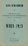 1923 - LACHAGA / WIEN                   
1. TARTAKOWER