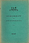 DANSK SKAKPROBLEM KLUB / AARSSKRIFT 1940, paper  L/N 5928