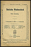 DEUTSCHES WOCHENSCHACH / 1904 
vol 20, no 35