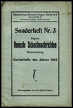 KAGAN´S NEUESTE SCHACH-NACHRICHTEN / 1924 Sonderheft 3