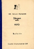 1970 - DDR-BULLETIN / SIEGEN  OL