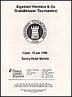 1996 - LIMHAMNS SK / MALMSIGEMAN GM Tournament  Program