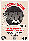 1986 - MALMÖ SF / MALMÖ WOMENCANDIDATES, Program  1. Achmylovskaja