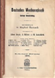 DEUTSCHES WOCHENSCHACH / 1900 vol 16, no 1-52 mit Index, 428 S