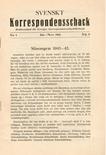 SVENSKT KORRESPONDENSSCHACK / 1942 
vol 5, no 1-4, compl.,