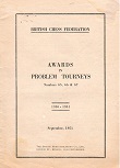 BRITISH CF / AWARDS  IN  PROBLEM TOURNEYS  1951