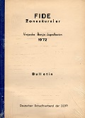 1972 - DDR-BULLETIN / VRNJACKA BANJA       ZONEN-TURNIER