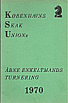 1970 - PROGRAM / KØBENHAVN  ENKELTMANDTURNERING 1. Svend Hamann