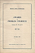 BRITISH CF / AWARDS IN PROBLEM TOURNEYS 101-103                  L/N 2716
