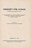 TIDSKRIFT FÖR SCHACK / 1920 
vol 26, compl.,