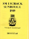 1989 - BULLETIN / SUNDSVALL SM  
1. JAN JOHANSSON