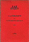 DANSK SKAKPROBLEM KLUB / AARSSKRIFT 1934, paper   L/N 5928
