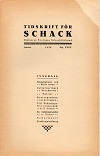 TIDSKRIFT FÖR SCHACK / 1929 
vol 35, compl.,